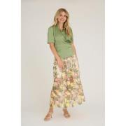 A-VIEW Fuschia Skirt Kvinde Sand/yellow Maxi Nederdele Str 40 - hos Ma...