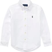 Polo Ralph Lauren Pinpoint Oxfordslim Fit-tp-sht Str 4 År - Hvid Skjor...