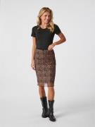 Neo Noir Roa Mesh Leo Skirt Kvinde Leopard Midi Nederdele Str 40 - hos...