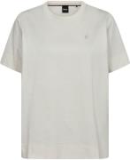 BOSS Elphi2 Kvinde Open White Kortærmede T-shirts Str L - hos Magasin