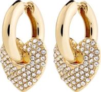 Pilgrim Dune Crystal Earrings Goldplated one size - Creoler hos Magasi...