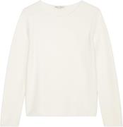 Marc O’Polo Pullover, Longsleeve, Boat Neck Kvinde White Cotton Sweate...