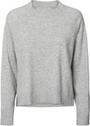 Rabens Saloner Knit Lounge Boxy Sweater Ruca Kvinde Grey Melange Sweat...