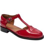 Billi Bi Sko A8433 Kvinde Red Patent 289 Flade Sandaler Str 40 - hos M...