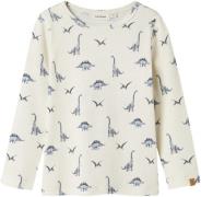 Lil' Atelier Nmmgeo AVU LS Slim TOP LIL Str 92 - Turtledove/dino Toppe...