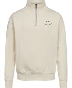 Clean Cut Copenhagen Patrick Halfzip Sweatshirt Mand Ecru Sweatshirts ...