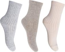 mpKids Cotton Rib Socks 3-pack Str 25/28 - 489 Strømper hos Magasin