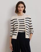 Lauren Ralph Lauren Cotton Modalls Cardigan Kvinde Mascarpone Cream/la...