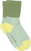 Melton Block Colour Socks Str 27/30 - Mint Strømper Bomuld hos Magasin