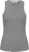 Sofie Schnoor Top Kvinde Navy Striped Tanktoppe Slim-fit Str L - hos M...