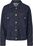 Pieces Pcelma Denim Jacket Noos BC Kvinde Dark Blue Denim/rinse Wash D...