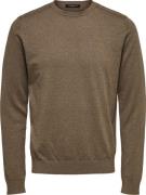 Selected Homme Slhberg Crew Neck B Noos Mand Teak/melange Sweatshirts ...