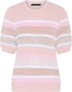 Micha Jumper S/S_ Summer Melange Kni Kvinde Oat/rose Sweaters Str S - ...