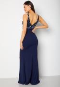 Bubbleroom Occasion Ivy Embellished Gown Navy 36