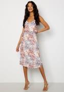 Bubbleroom Occasion Gwyneth Pleated Dress Offwhite / Floral 44