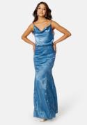 Bubbleroom Occasion Lucie Jacquard Gown Dusty blue 38