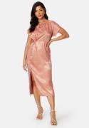 Bubbleroom Occasion Renate Twist front Dress Rose copper S
