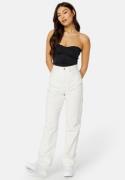 BUBBLEROOM Straight High Waist Jeans Offwhite 46