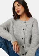 SELECTED FEMME Slflulu LS knit short cardigan Light Grey Melange M