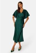 Bubbleroom Occasion Selena Satin Dress Dark green 42