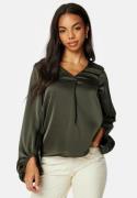 VERO MODA Lovie L/S V-Neck Detail Top Peat M