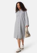 BUBBLEROOM Minou Shirt Dress Grey / White / Striped 42
