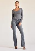 ONLY Onlblush Mid Flared Jeans Grey Denim S/32