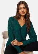 VILA Paulina V-Neck L/S Top Ponderrosa Pine XS