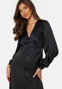 BUBBLEROOM Roberta Satin Dress Black 42