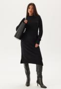 VILA Ril Crew Neck Midi Dress Black XS