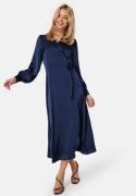 VILA Enna Ravenna L/S Ankle Wrap Dress Navy Blazer 44