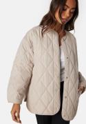 Pieces Pcstella Quilted Jacket Silver Gray XS