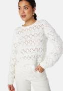 Object Collectors Item Liva L/S O-Neck Knit Pullover Cloud Dancer XL