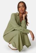 Happy Holly Nyla Linen Shirt Dress Khaki green 36/38