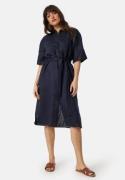 GANT Rel Linen SS Shirt Dress Navy 36