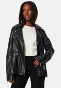 SELECTED FEMME Madison Leather Jacket Black 34