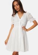 BUBBLEROOM Nettie Broderi Anglaise Dress White 36