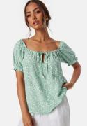 BUBBLEROOM Allison Blouse Green/Patterned L