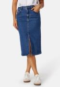 Object Collectors Item Objellen Midi Denim Skirt Medium Blue Denim L