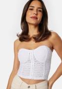 BUBBLEROOM Broderie Anglaise Bustier Top White M