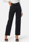 Happy Holly High Straight Ankle Jeans Black denim 48