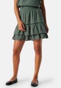 VILA Vitovan flounce short skirt Dark Green 44
