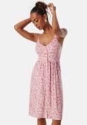 BUBBLEROOM Short Floral Strap Dress Pink/Floral L