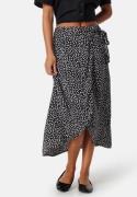 Pieces Pctala Wrap Skirt Black AOP Dot L