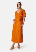 SELECTED FEMME Slfallesandra Ankle Wrap Dress Orange red 38