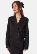 BUBBLEROOM Soft Crop Blazer Black L