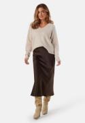 SELECTED FEMME Lena High Waist Midi Skirt Coffee Bean 36