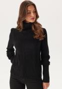 VILA Vilou New Rollneck L/S KNIT TO Black XS