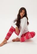 DORINA Bianca Pyjamas St0156-white/RED PRINT M