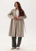 ONLY Onlalvilda Life Wrap Coat Otw Simply Taupe Detail:melange L